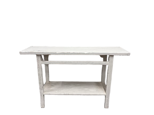 Cove Elm Console Table (in white)