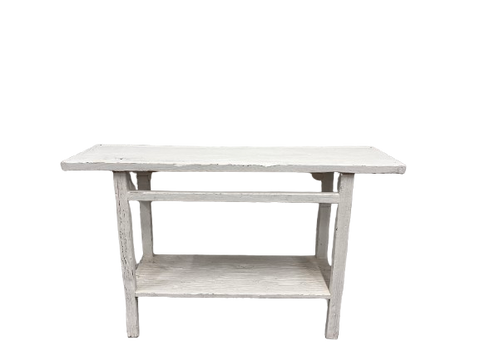 Cove Elm Console Table (in white)