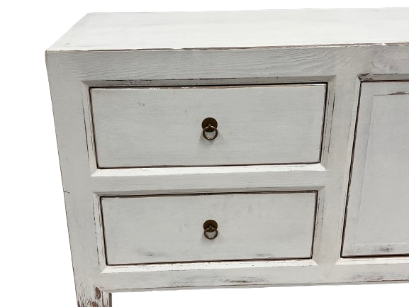 Elm TV Unit in white