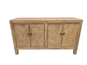 Elm Wicker Cabinet