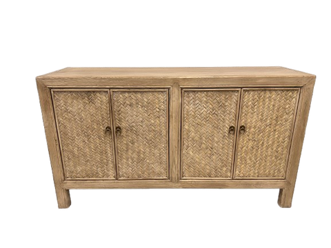 Elm Wicker Cabinet