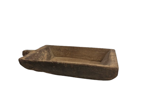 Antique Elm wooden basin