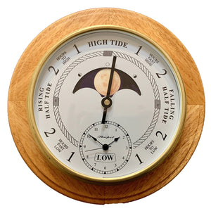 Tide Time Moon Clock Woodgrain